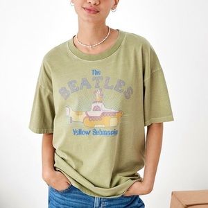 american eagle beatles yellow submarine oversized tee